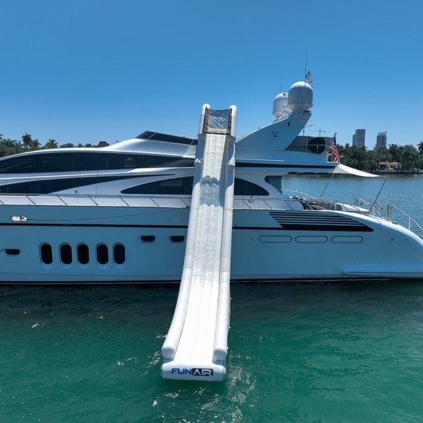 Yacht at anchor